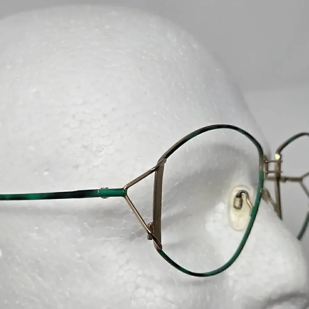 NEOSTYLE SOCIETY 435 GERMANY GOLD GREEN TORTOISE OS EYEGLASS FRAMES 135 58 14